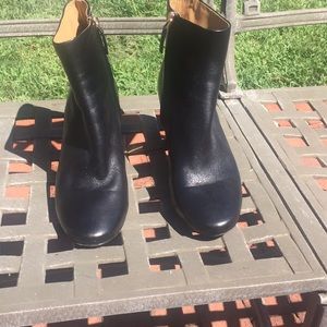 Tory Burch Black Booties with gold detail on heel!